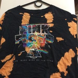Pink Floyd Bleached crop top